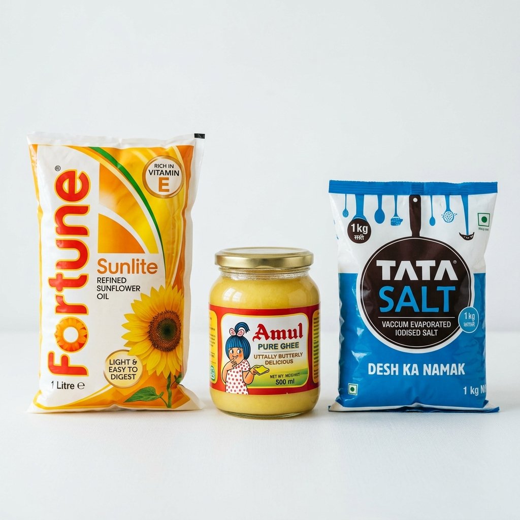 Oil, Ghee & Salt