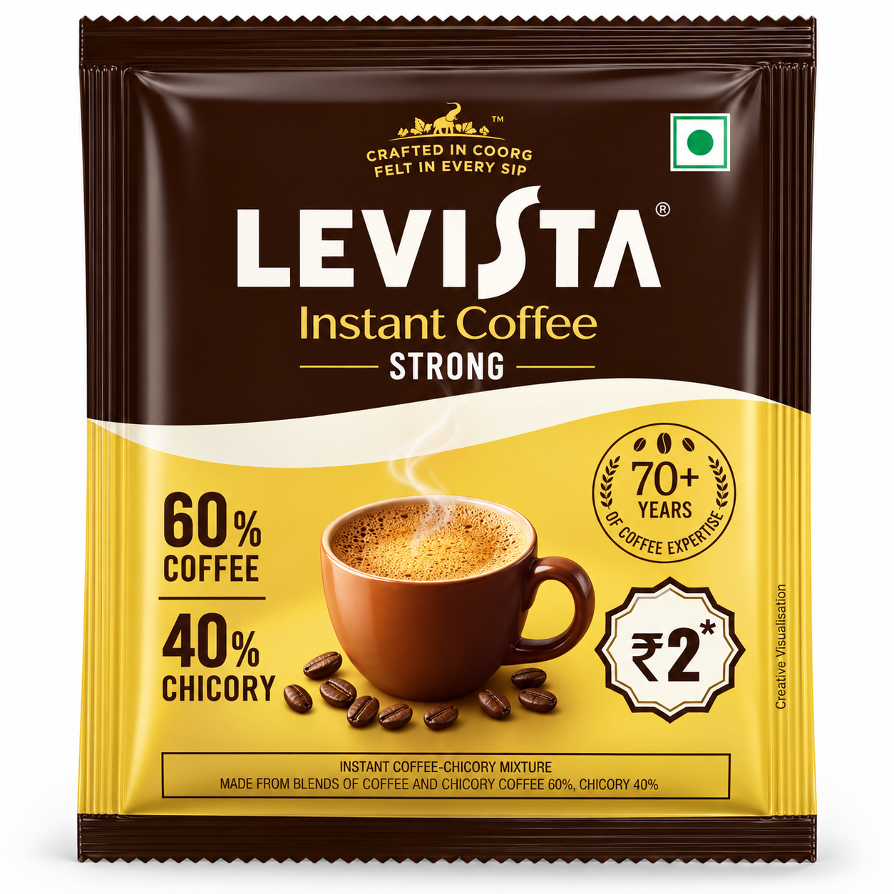 Levista Instant Coffee  [Pack of 12] 