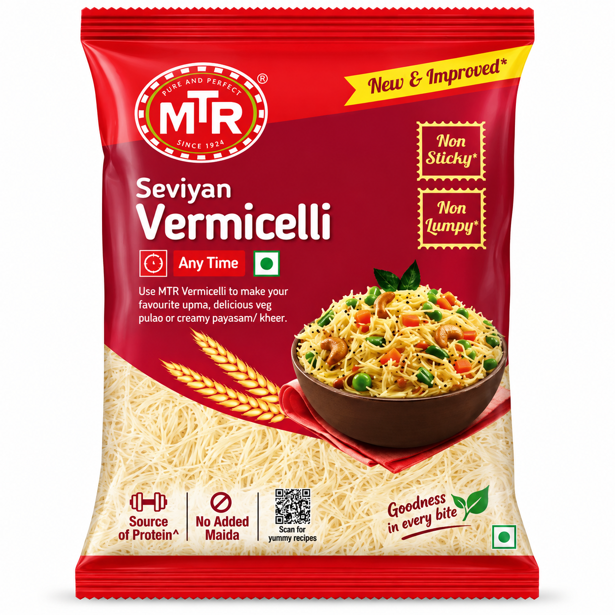 MTR Vermicelli  Pouch plain 140gm pack 