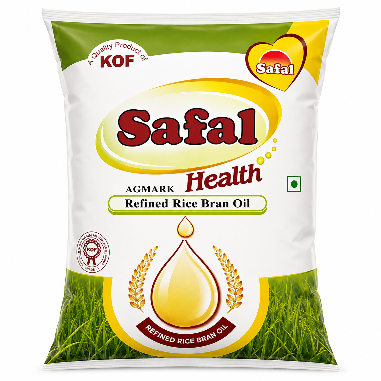 Safal Refined Rice Bran Oil, 1 Liter
